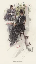 Man waits for an answer from a young woman