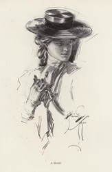 Portrait of a woman in a hat
