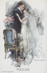 Sense of Touch - To Love and Cherish: Newly Married Couple Kissing