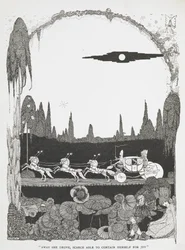 Away she drove, scarce able to contain herself for joy. Illustration for the story 