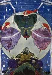 Elf hill, fairy tale by Hans Christian Andersen, illustration by Harry Clarke