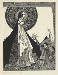 I would call aloud upon her name. Illustration of Ligeia, a short story by Edgar Allan Poe