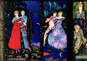 The Geneva Window Depicting The Playboy of the Western World by J.M. Synge, The Dreamers by Seamus O
