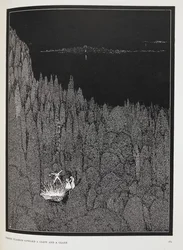 There Flashed Upward a Glow and Glare (Illustration for 