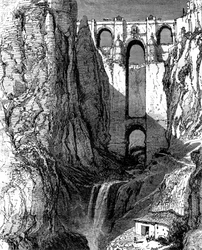 Puente Nuevo, Ronda, Spain, 19th century