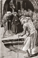 Little Dorrit. Illustration by Harry Furniss for the Charles Dickens novel