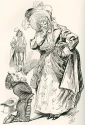 Major Tpschoffki (Illustration for a Charles Dickens Christmas story, Going Into Society)