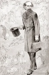 The Uncommercial Traveller, Illustration by Harry Furniss for the Short Story The Uncommercial Traveller, 1910