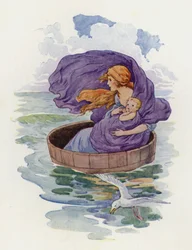 Away sailed Danae and her little son