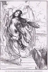 One beautiful maiden goddess began dancing on a sounding board (The Plain of the High Heaven)
