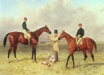 Lord Lyon, Winner of the Derby, St. Leger and 2,000 Guineas; Elland, Winner of Ascot Gold Vase, owned by Sir R. Sutton, trained by James Dover