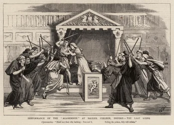 Performance of the Agamemnon at Balliol College, Oxford, the Last Scene