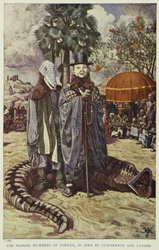 The masked mummers of Yoruba, as seen by Clapperton and Lander, illustration from "Pioneers of West Africa", 1912