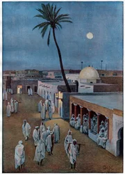 Tozeur (Tunisia) in the Evening by Sir Henry Hamilton Johnston (1903)