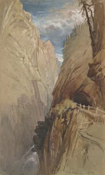 Via Mala, Switzerland, 1854