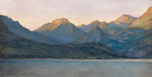 Evening, the Alpes-Maritimes from Cap-Martin