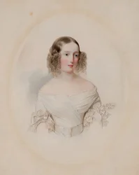 Portrait of Grand Duchess Olga Nikolaevna of Russia, Queen of Württemberg, 1838