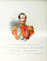 Portrait of the Crown Prince Alexander Nikolayevich 1818-1881 from the Album of the Imperial Horse Guards