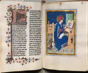 Gospel Book with Evangelist Portraits: Decorated Initial