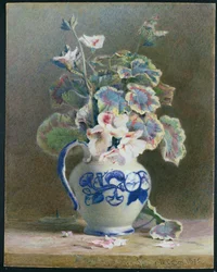 Geraniums in a China Jug, 1875