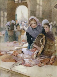 Women in the Fish Market, Boulogne