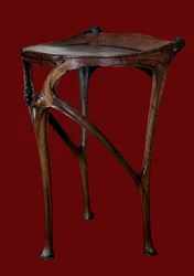 Art Nouveau: Pear Wood Table Made by Hector Guimard