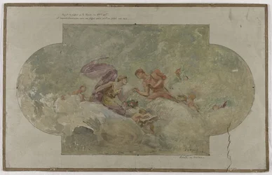 Sketch for the Marriage Hall in the 8th Arrondissement of Paris: The Wedding