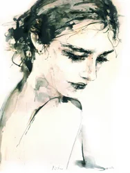 Pensive Woman Portrait