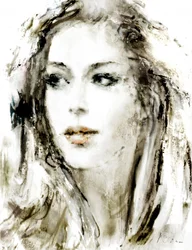 Thoughtful Woman Portrait
