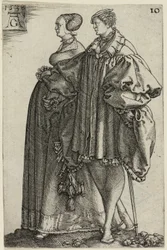 Dancing Couple, plate ten from The Large Wedding-Dancers