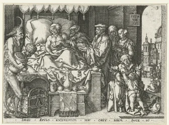 The Rich Man on His Deathbed (Parable of Lazarus and the Rich Man)