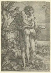 Hercules Fighting the River God Achelus (Works of Hercules series)