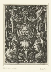 Flat Decoration with Grotesques