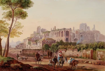 Roman Street Scene in Front of the Palatine. 1832