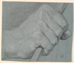 Study of Hand, Clenched Around a Stick