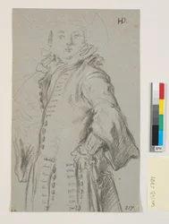 Study for a Male Portrait, 3/4 Figure