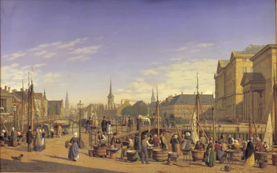 View from Gammel Strand towards Christiansborg