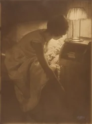 Miss Mary Warner at Her Night Table