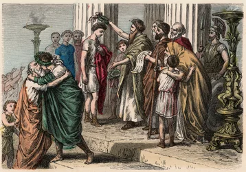 Ancient Greece: Crowning the Olympic winner, 1866