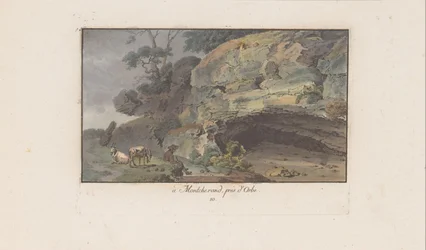 Shepherd in Front of a Cave at Montcherand
