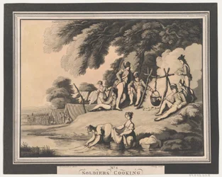 Soldiers Cooking, April 1, 1798