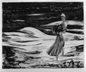 Girl on the Evening Beach (Sylt)