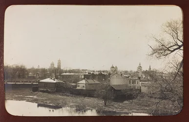 First World War: Ukraine in the years 1914-1916 during the invasion of the German army. View of Sumy