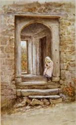 Girl with kitten