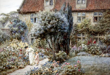 Manor Farm Garden, Yorkshire, c.1901