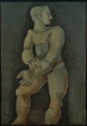 Life-size male nude