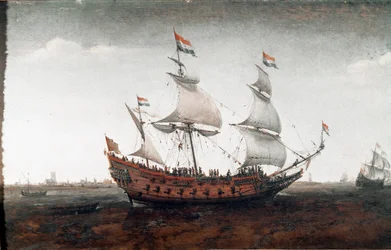 Dutch Ship in the Deep Sea