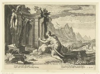 Cadmus Asks the Oracle of Delphi What to Do After Failing to Find His Sister Europa, Ovid