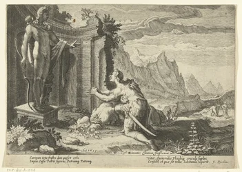 Cadmus Asks the Oracle of Delphi What to Do Since He Could Not Find His Sister Europa