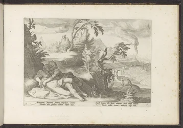 Corvus Catches the Girl Coronis (Ovid
